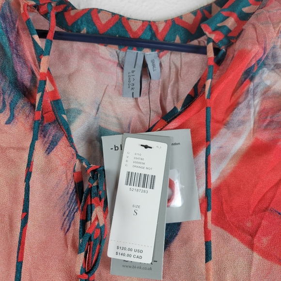 Anthropologie Bl^nk London Sierra Peasant Blouse - Picture 8 of 8